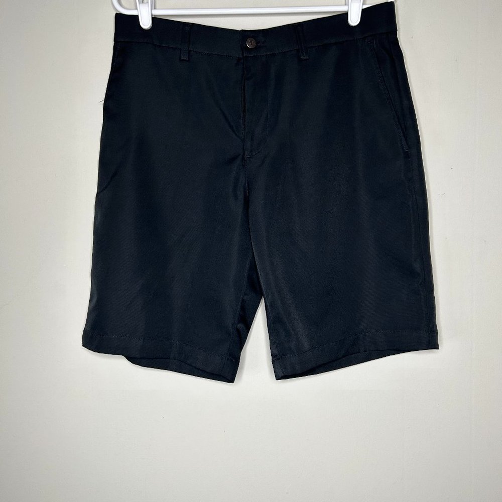 Callaway Bermuda Shorts Men's 32 Golf Athletic Black Flat Front Outdoor Casual